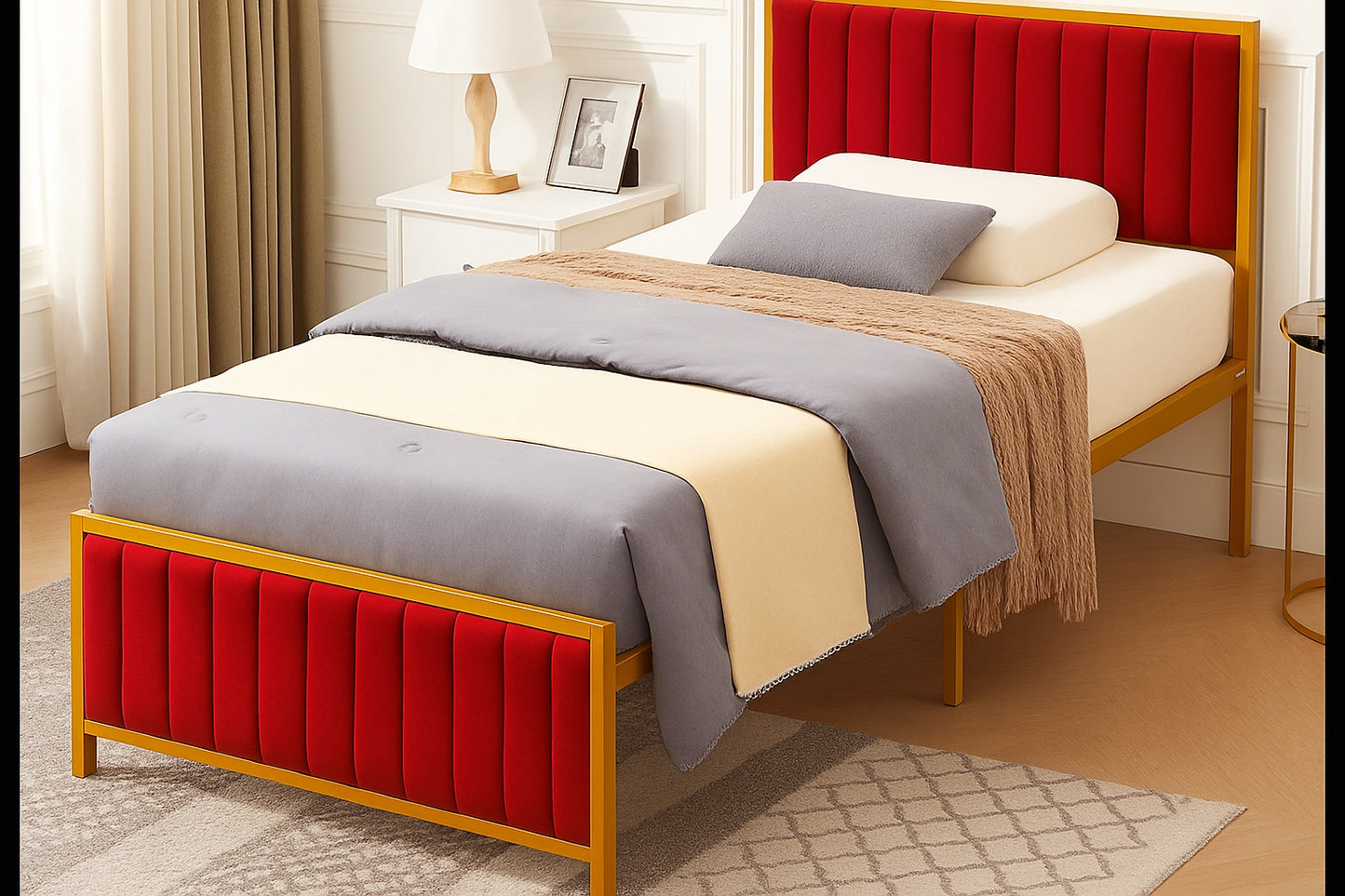 Super Delux Bed Single / Iron Bed / Single Bed